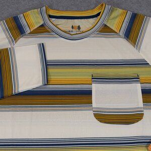 Horizon by Bass Creek Outfitters Men's Striped UPF 50+ Long Sleeve Sun Shirt NWT
